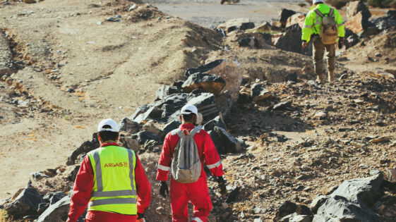 Argas employees working onsite: Geological Mapping & Geochemical Sampling