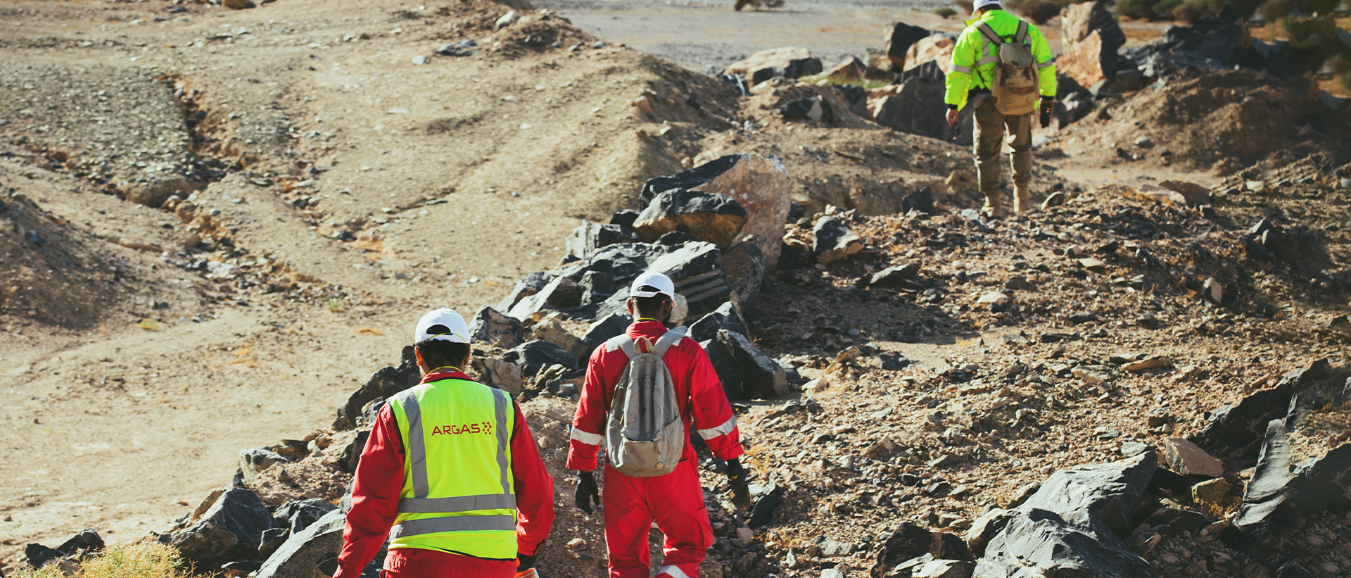 Argas employees working onsite: Geological Mapping & Geochemical Sampling
